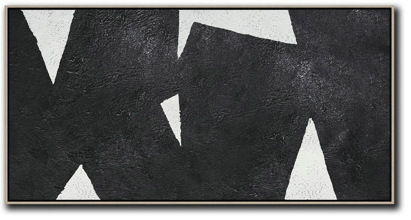 Hand Painted Acrylic Painting,Oversized Horizontal Minimal Art On Canvas - Hand Made Original Art